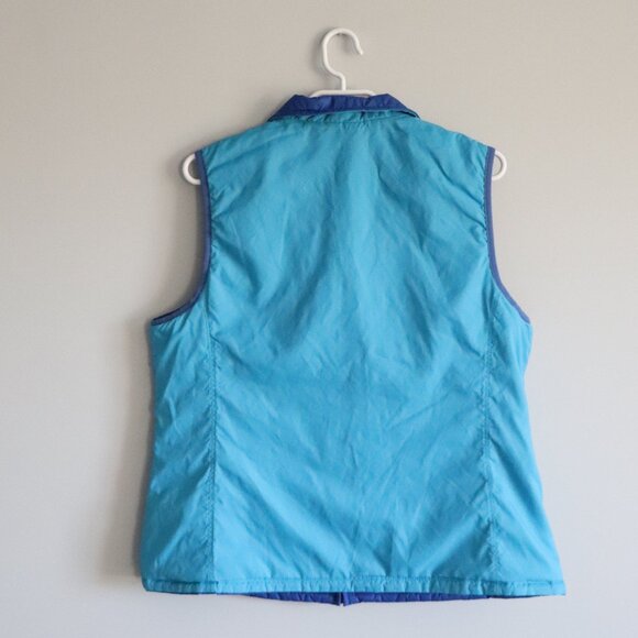 L.L. Bean Womens Blue Lrg Reversible Insulated Quilted Full Zip Lightweight Vest - Picture 4 of 16